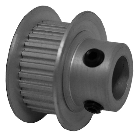 B&B Manufacturing 28MP025-6FA4, Timing Pulley, Aluminum, Clear Anodized,  28MP025-6FA4